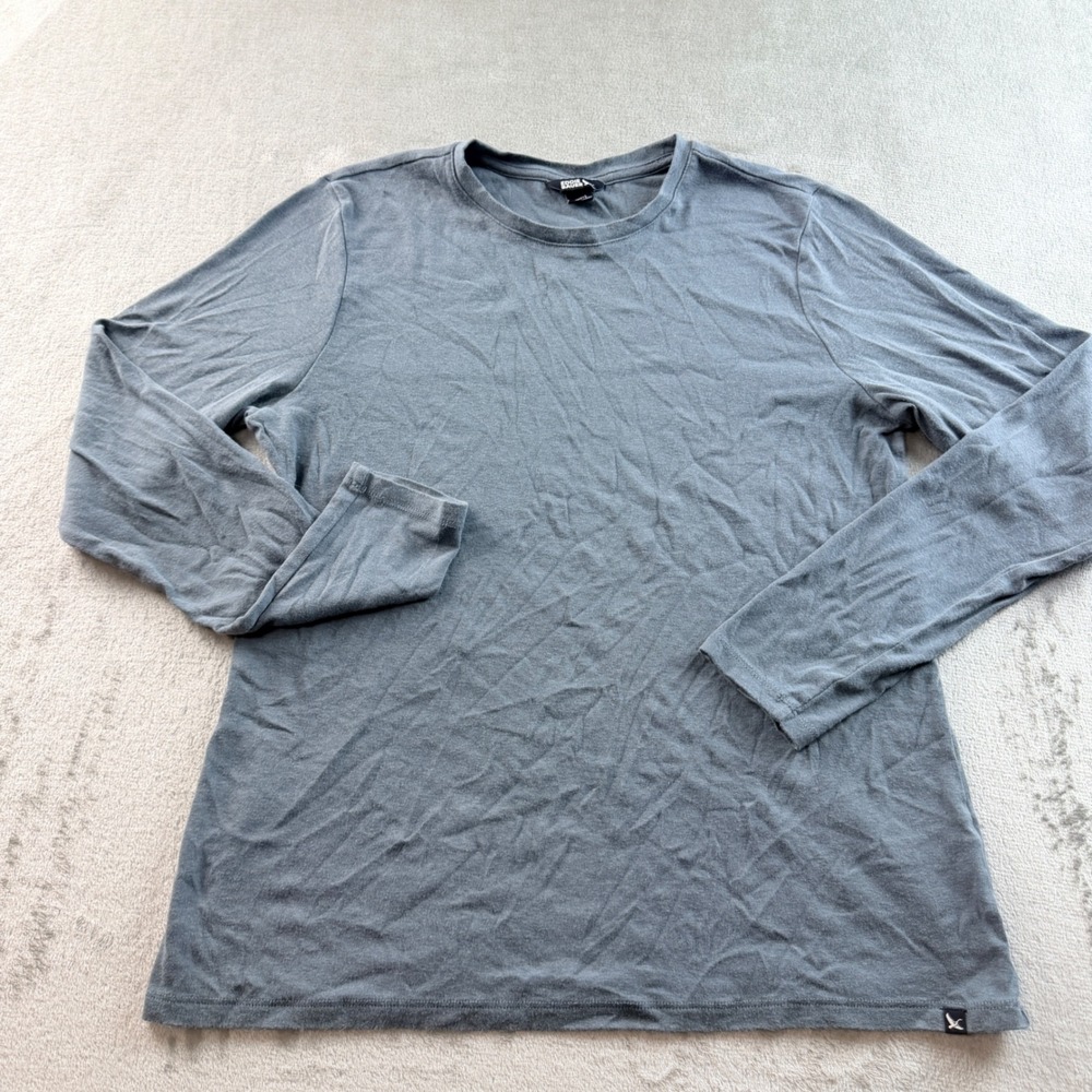 Eddie Bauer Women's Large Gray Long Sleeve Crew Neck T-Shirt